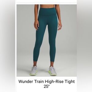 lululemon wunder train high-rise tight 25”